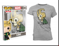 Thor - Loki Pop! T-Shirt Womens Grey M